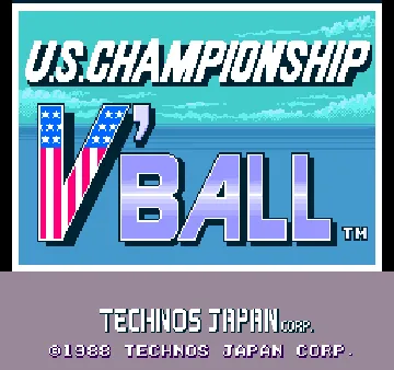 U.S. Championship V'ball (Japan) screen shot title